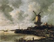 Jacob van Ruisdael The Windmill at Wijk bij Duurstede Spain oil painting artist